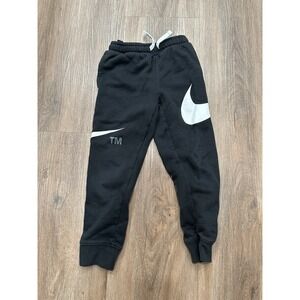Nike Baby Joggers Sweatpants Boy Size 6‎ Months Black Pants Swooch Logo